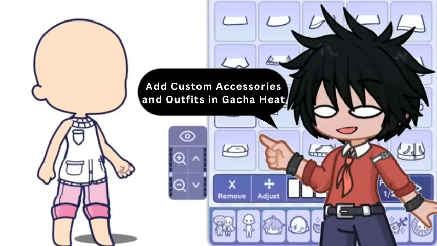 Add Custom Accessories and Outfits in Gacha Heat